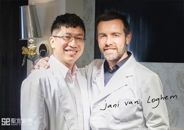 翁書賢醫師與MERZ原廠講師 Jani Van Loghem 合影